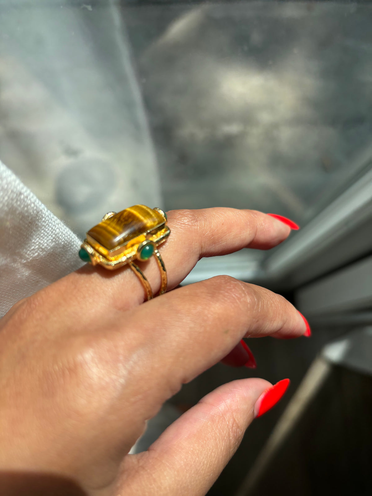 Tigers eye ring