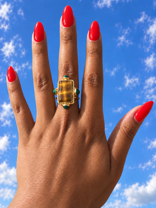 Tigers eye ring